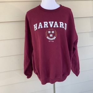 Harvard SweatShirt Maroon Pullover Long Sleeve
